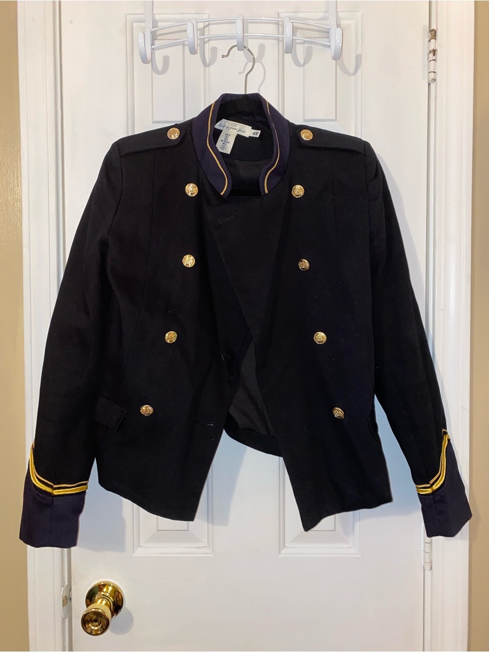 H&M military style jacket sz 6 EUC